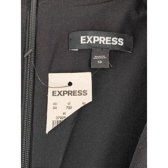 Express Women's Tuxedo Long Sleeve Blazer Black Pants & Jumpsuits Size 10 - Picture 5 of 11